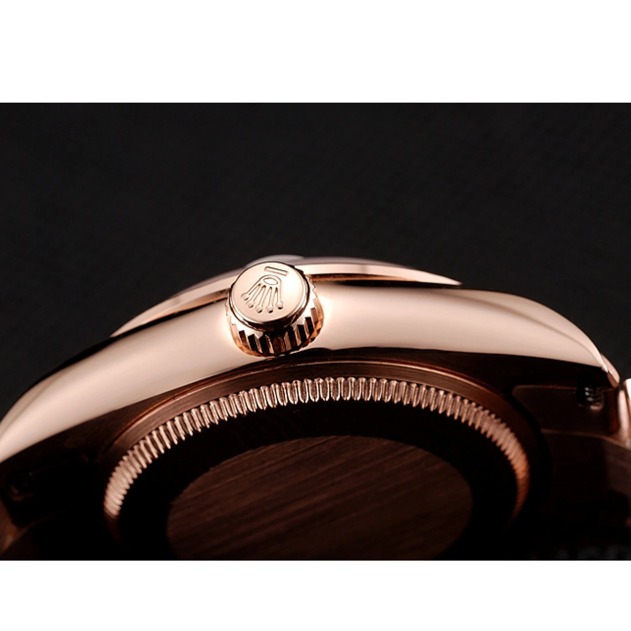 Aaa replica watch Case DateJust Swiss 1453977 Diamond Gold Gold Bracelet Rolex Dial Rose Rose 0724